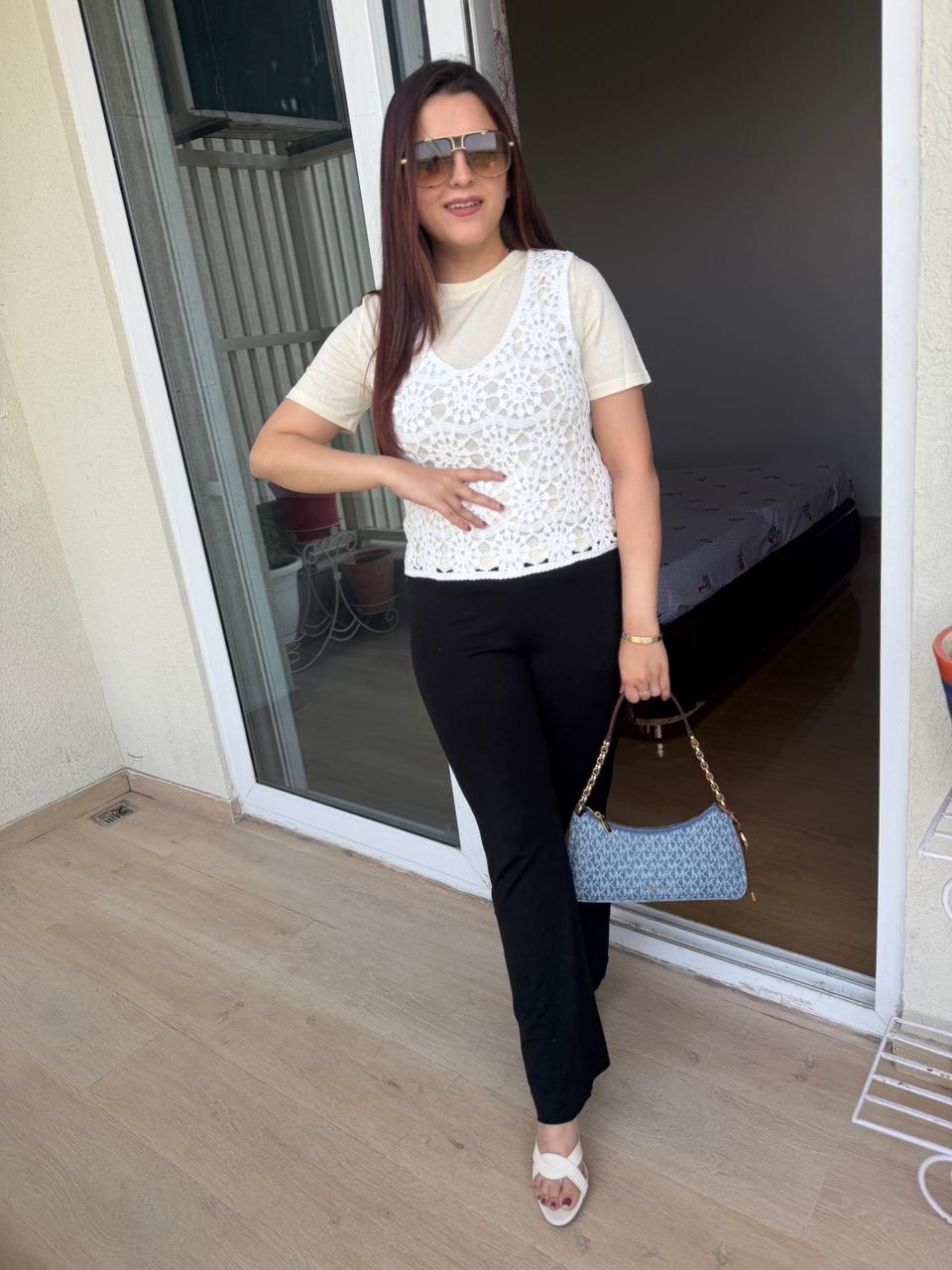 Quni inner & crosia Top