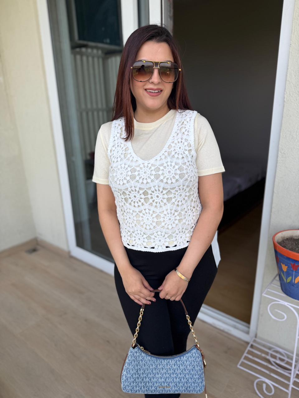 Quni inner & crosia Top