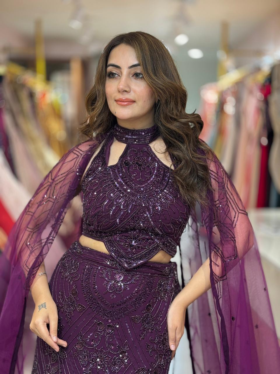 Lupine Embellished Lehenga Set
