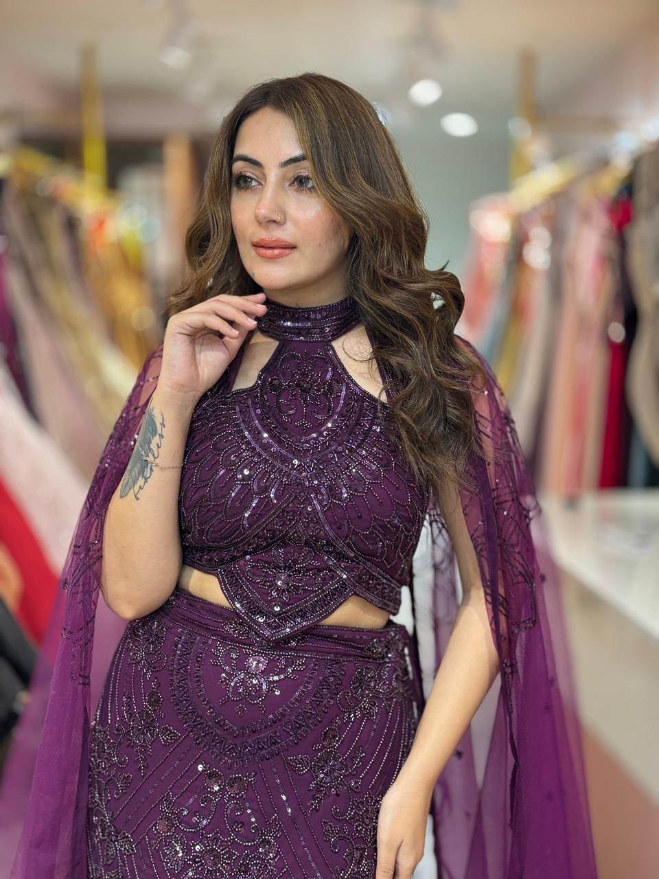 Lupine Embellished Lehenga Set