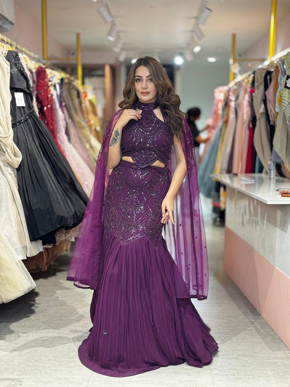 Lupine Embellished Lehenga Set