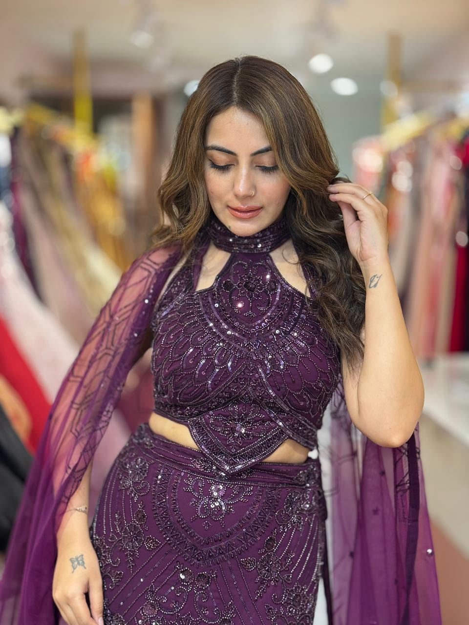 Lupine Embellished Lehenga Set