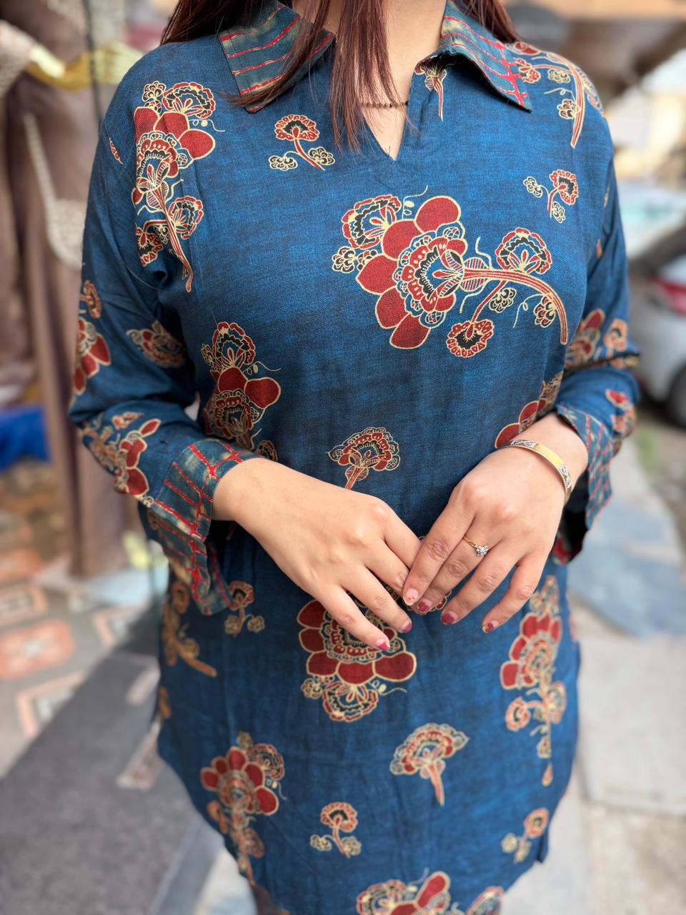 Indigo Printed Co-Ord Set
