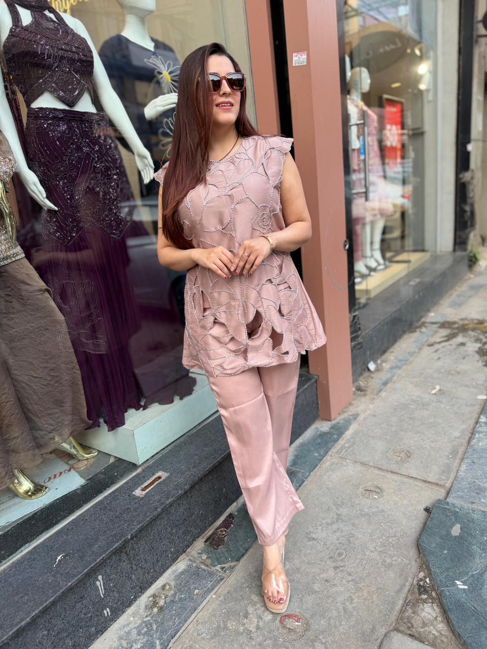 Fily Cutwork Co-Ord Set