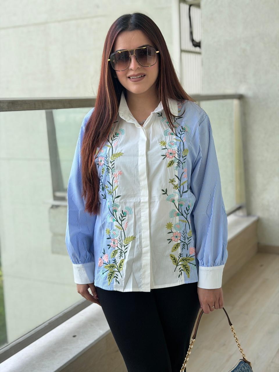 Semi Embroidered Shirt