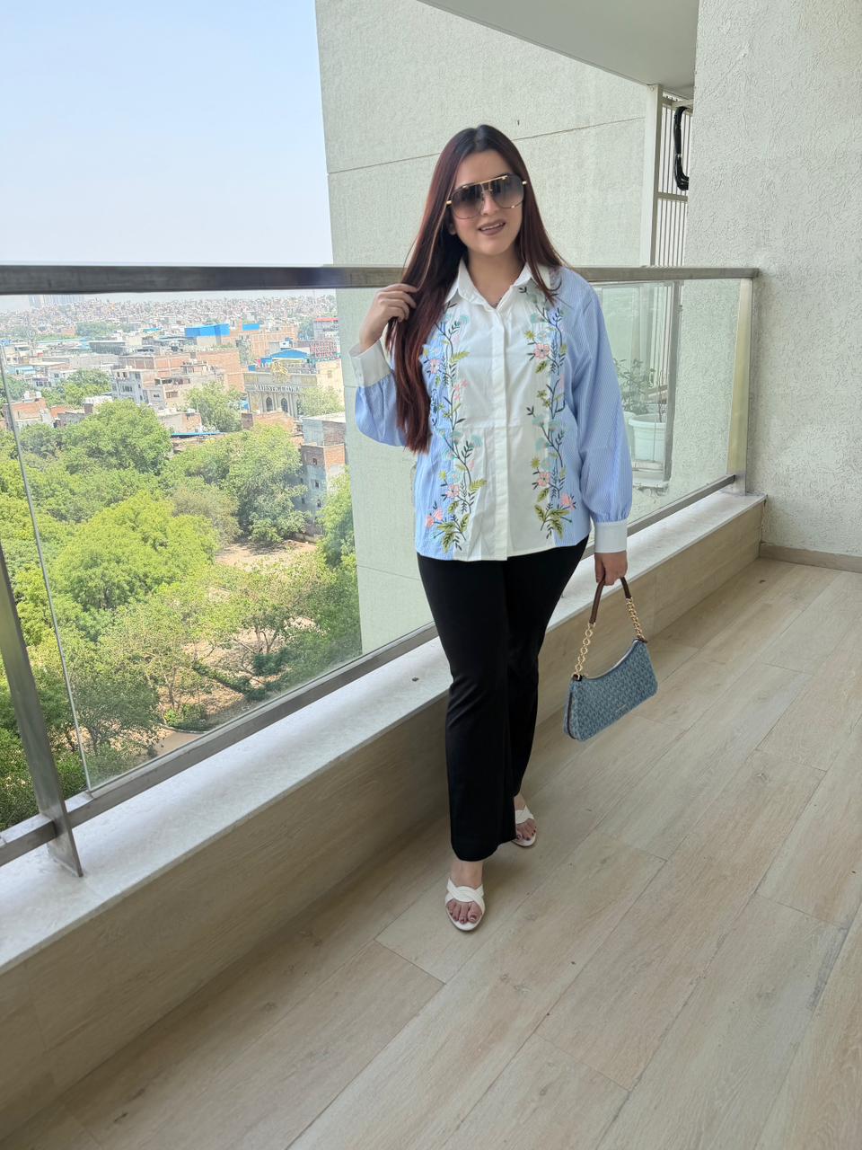 Semi Embroidered Shirt
