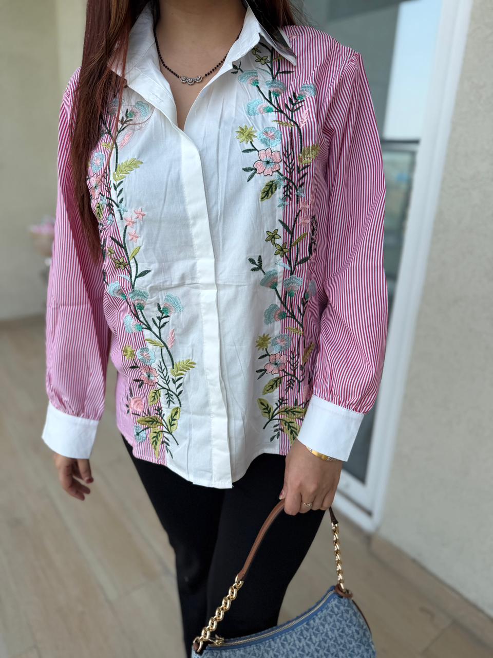 Semi Embroidered Shirt