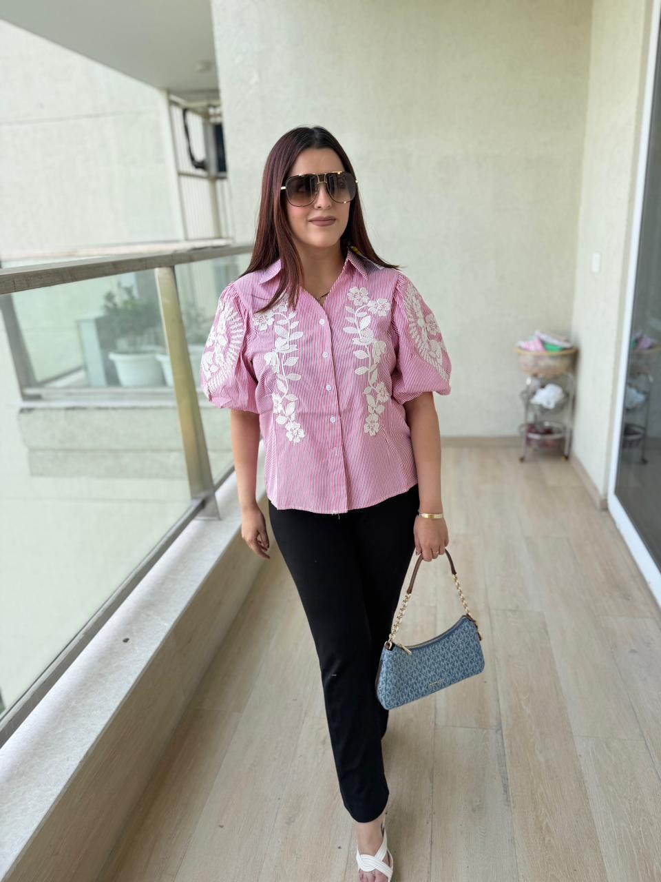 Semi Embroidered Shirt