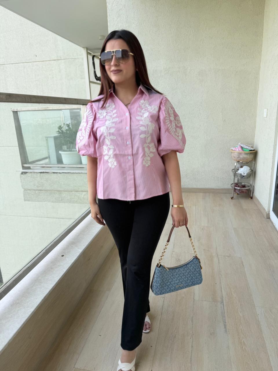 Semi Embroidered Shirt