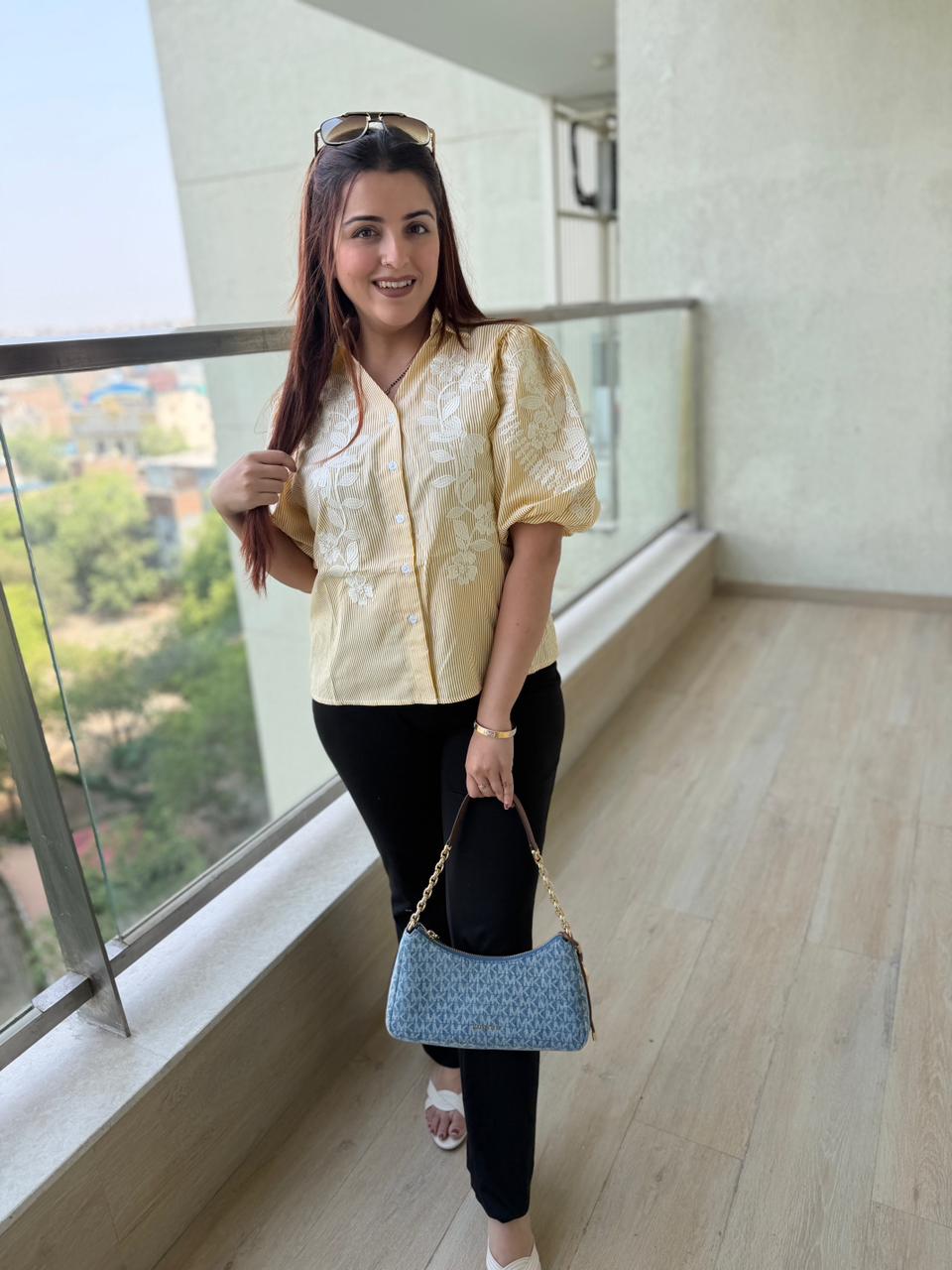 Semi Embroidered Shirt