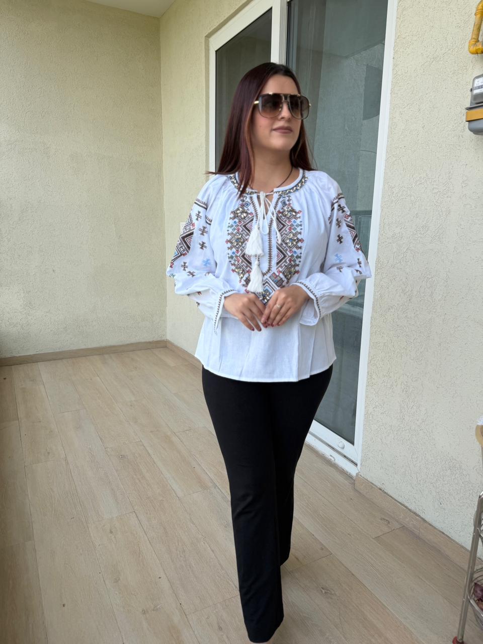 Desert Jewel Embroidered Boho Top