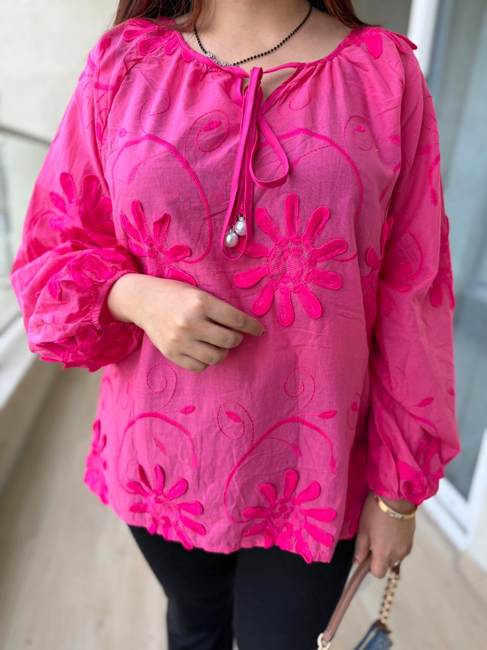 Sany Bloom Appliqué Shirt