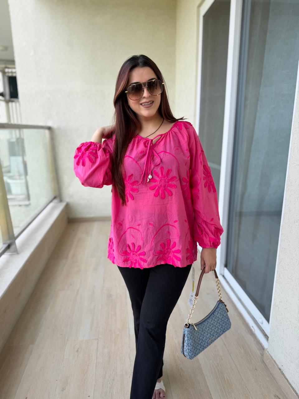 Sany Bloom Appliqué Shirt