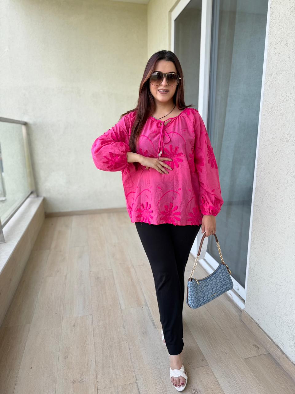 Sany Bloom Appliqué Shirt