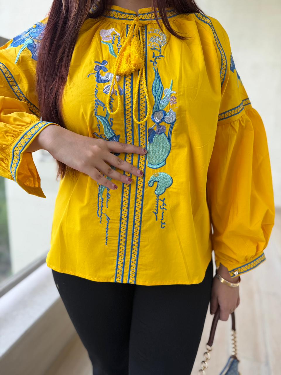 Sunshine Royale Embellished Kurti Top
