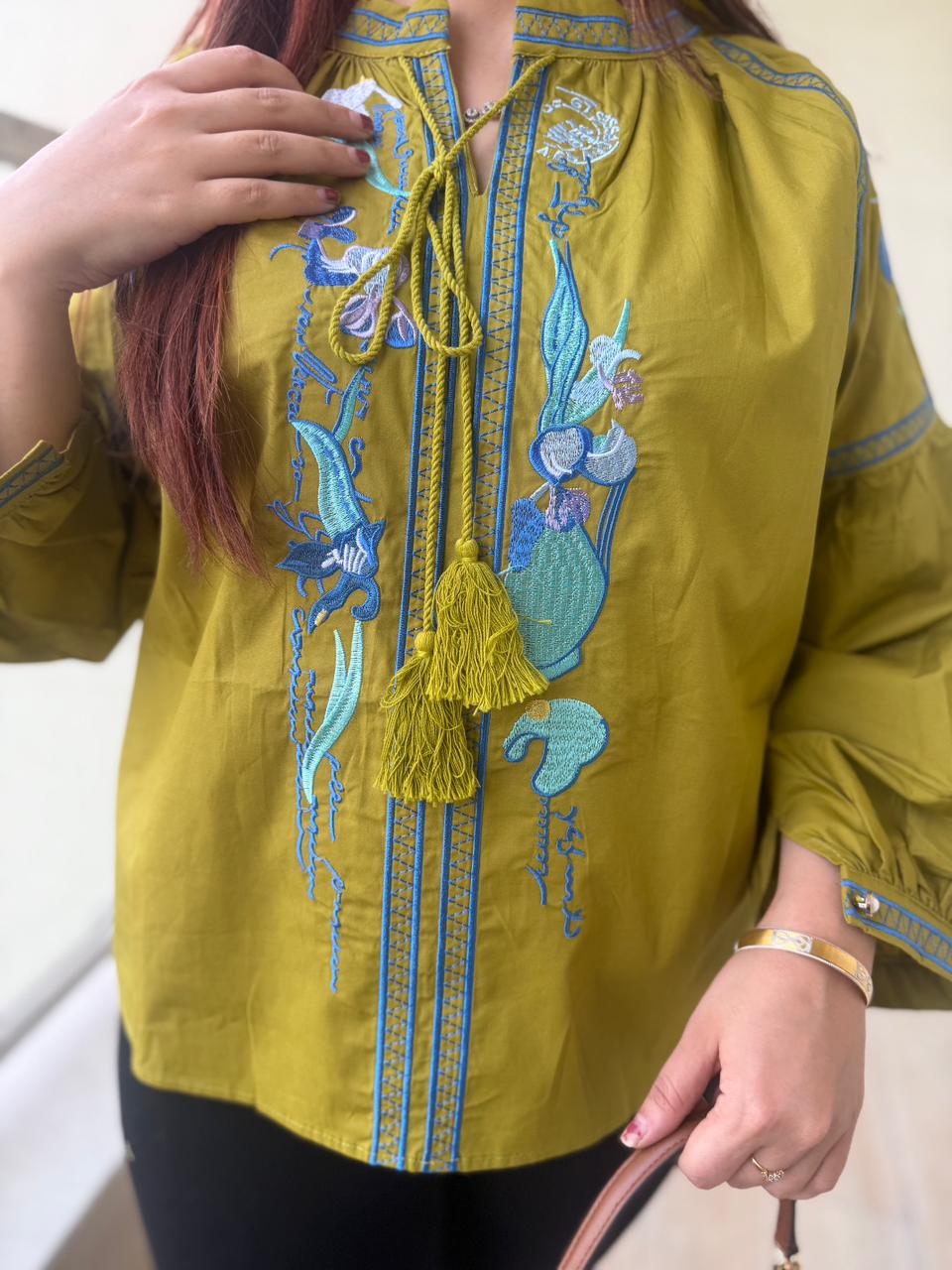 Sunshine Royale Embellished Kurti Top