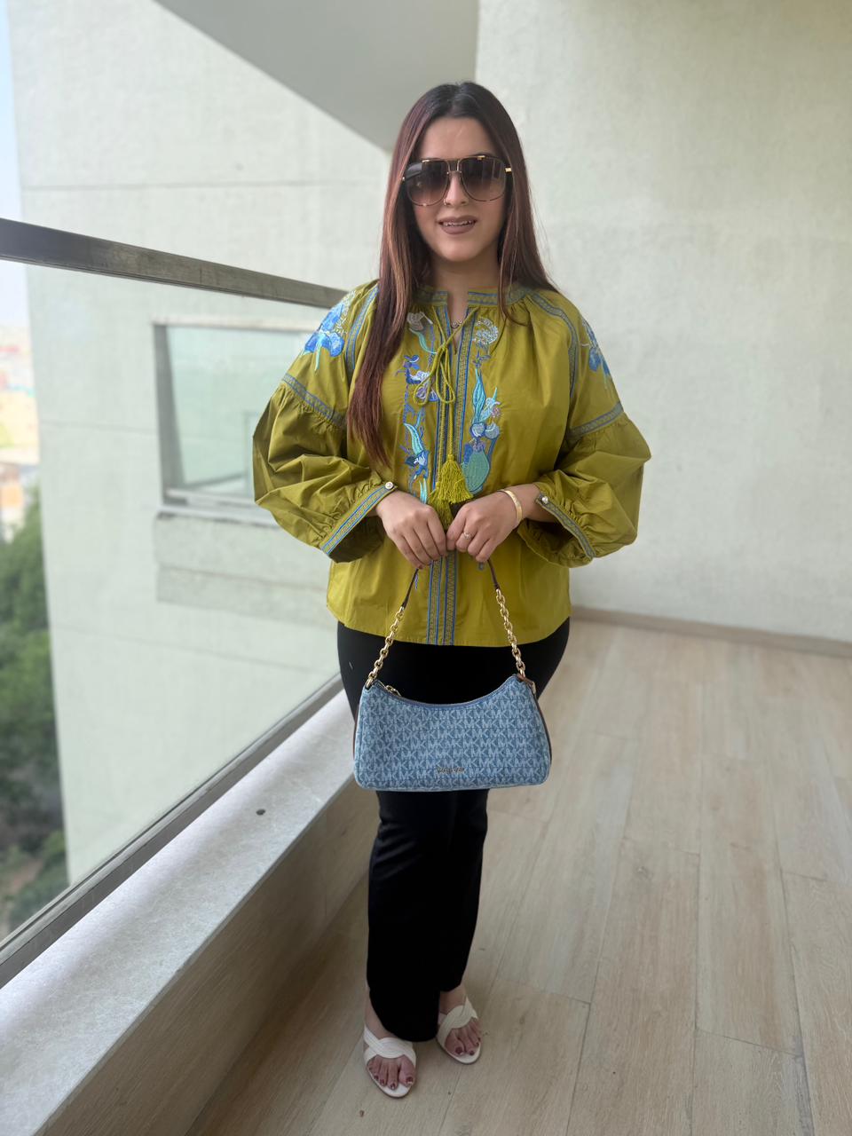 Sunshine Royale Embellished Kurti Top