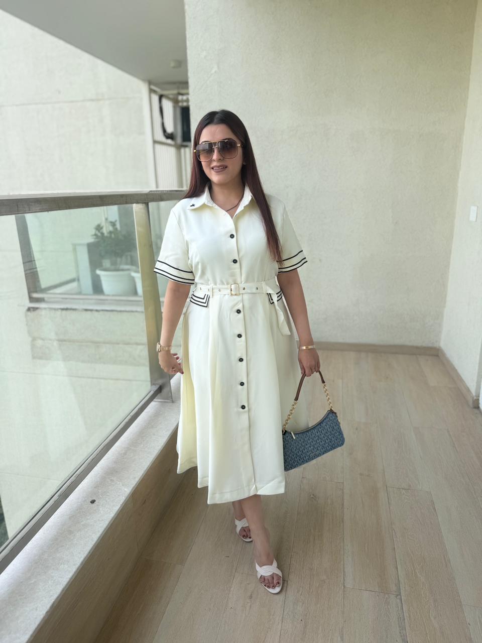 Oriv  Elegance Midi Dress
