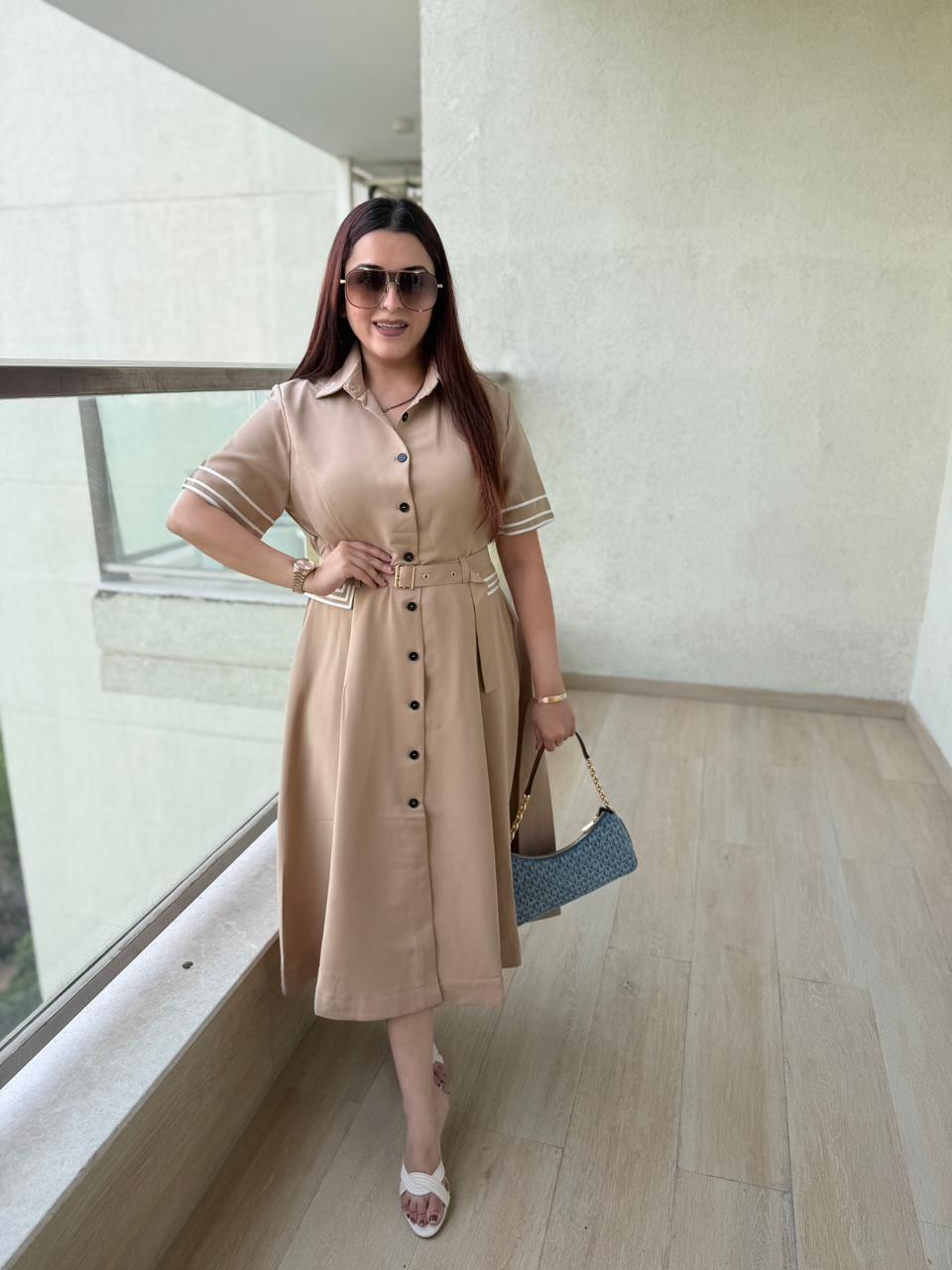 Oriv  Elegance Midi Dress