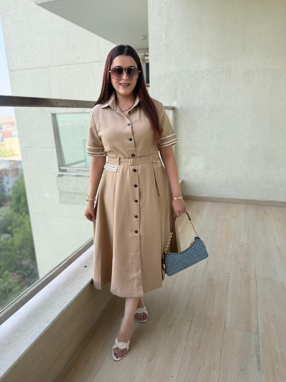 Oriv  Elegance Midi Dress