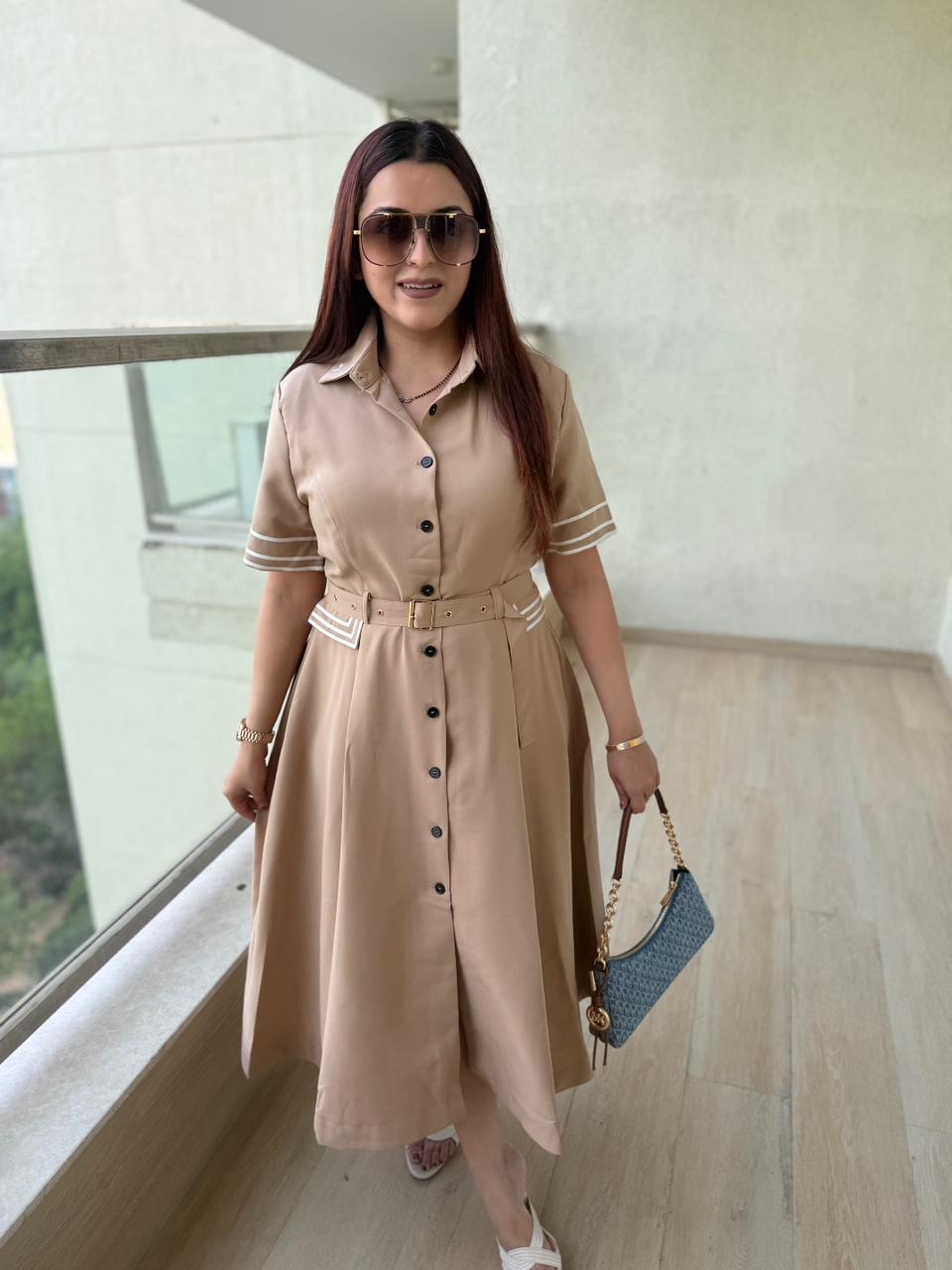 Oriv  Elegance Midi Dress