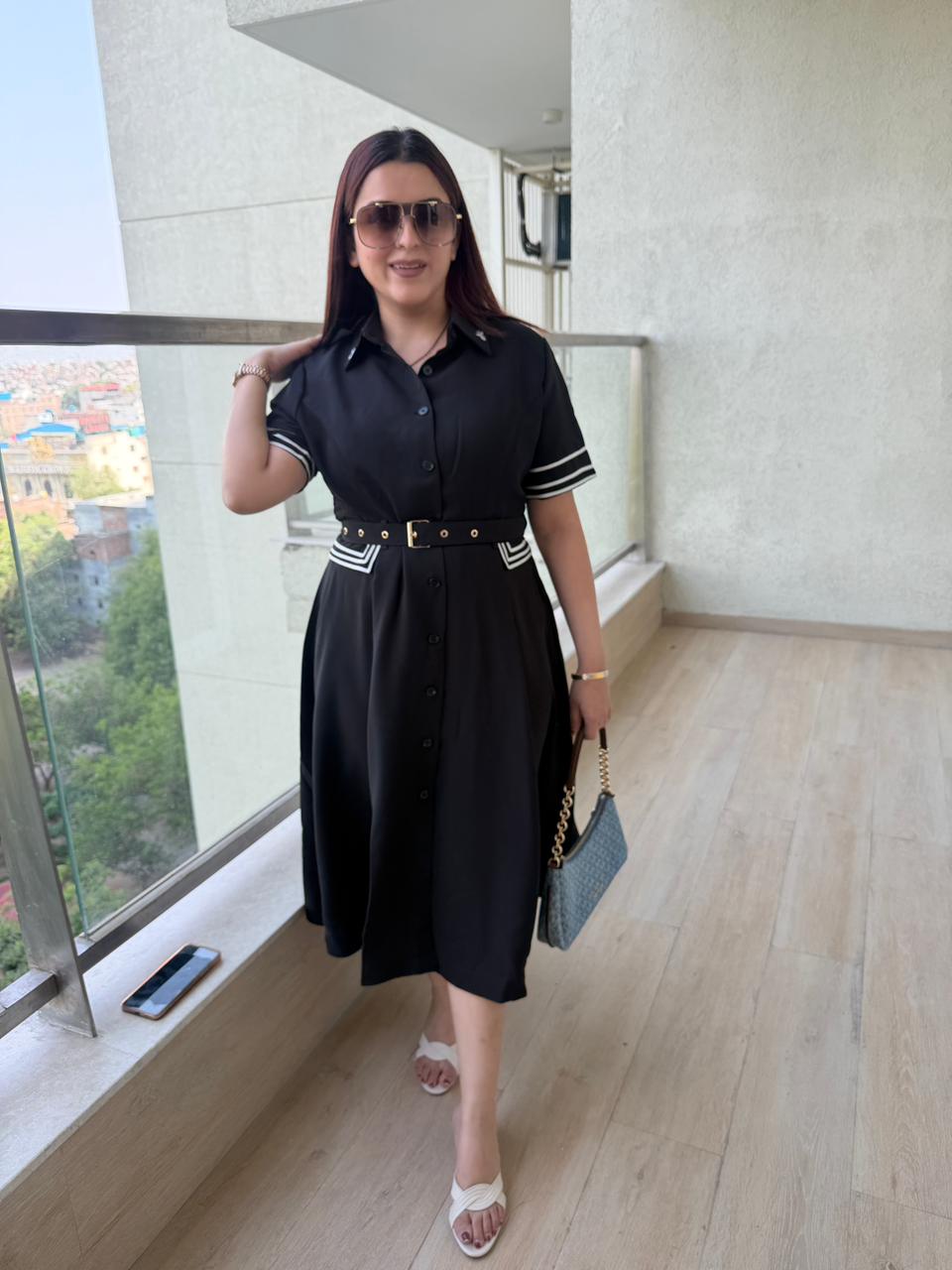 Oriv  Elegance Midi Dress