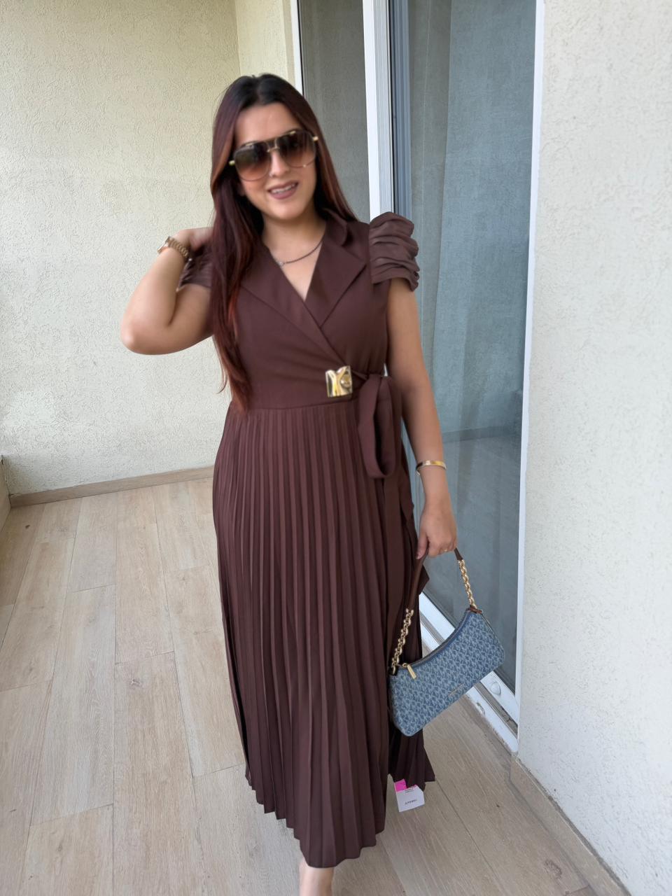 Mini Pleated Maxi Dress