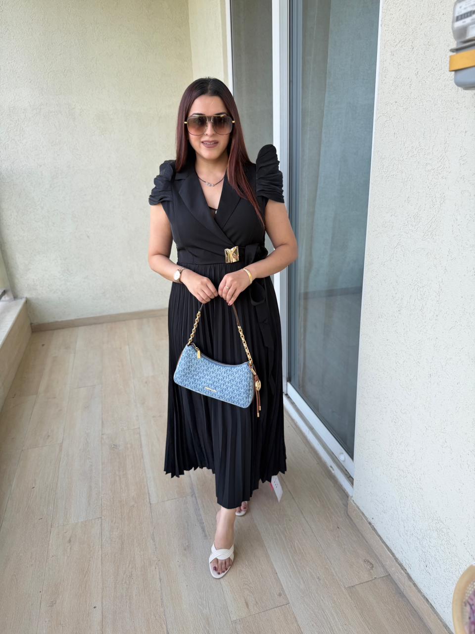 Mini Pleated Maxi Dress