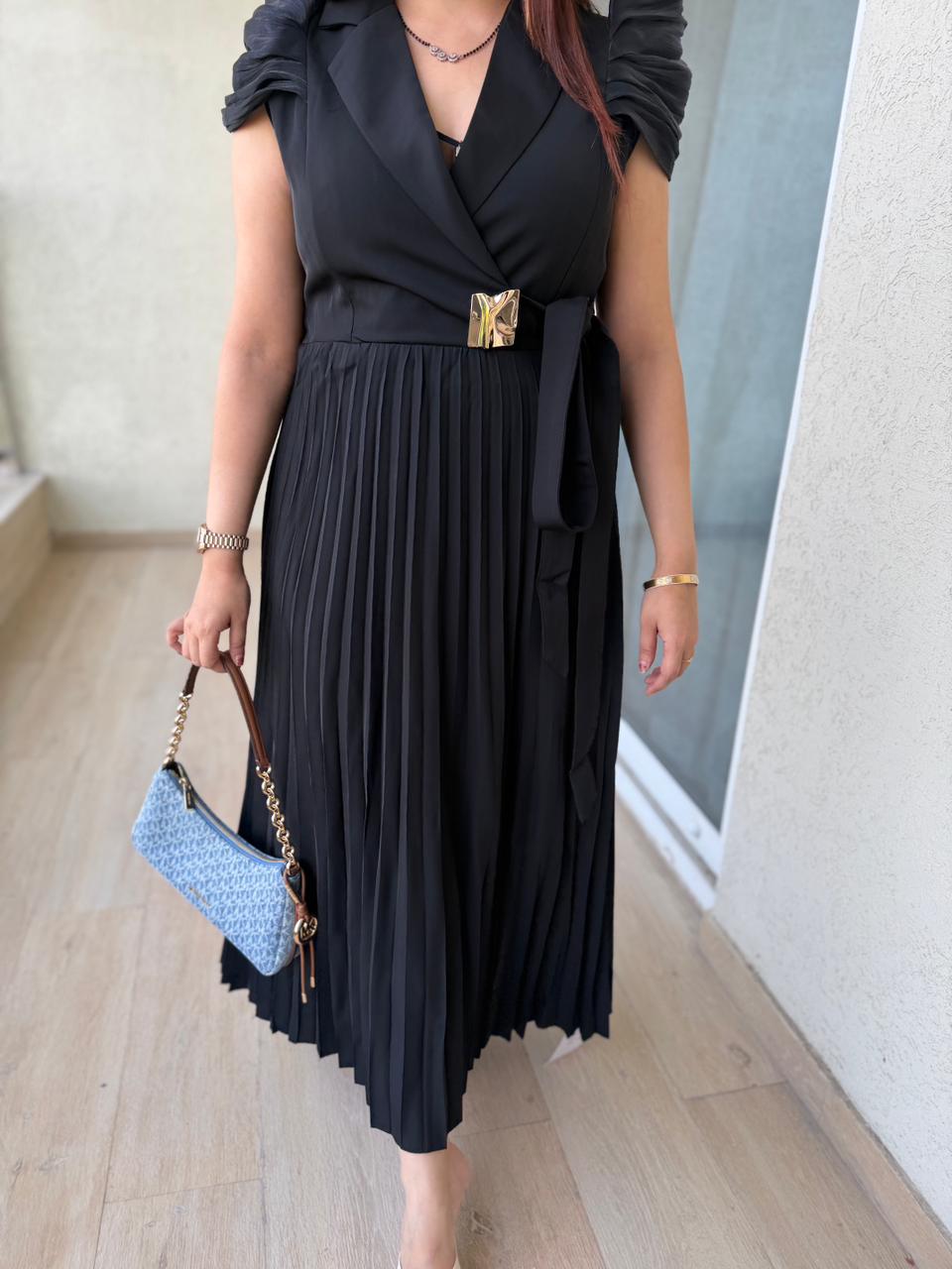 Mini Pleated Maxi Dress