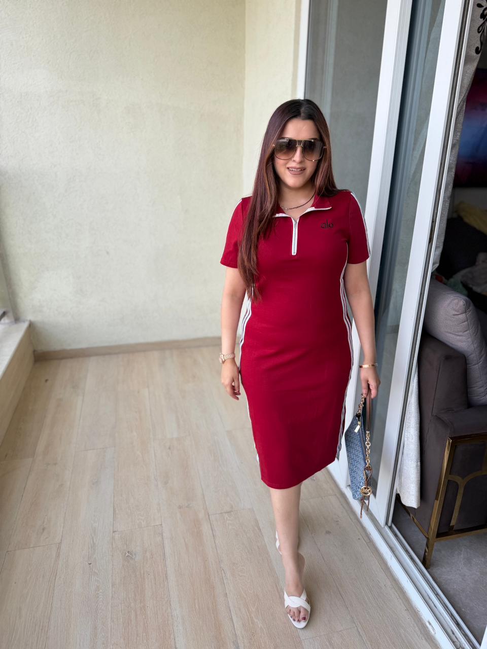 Sporty Chic Bodycon Dress