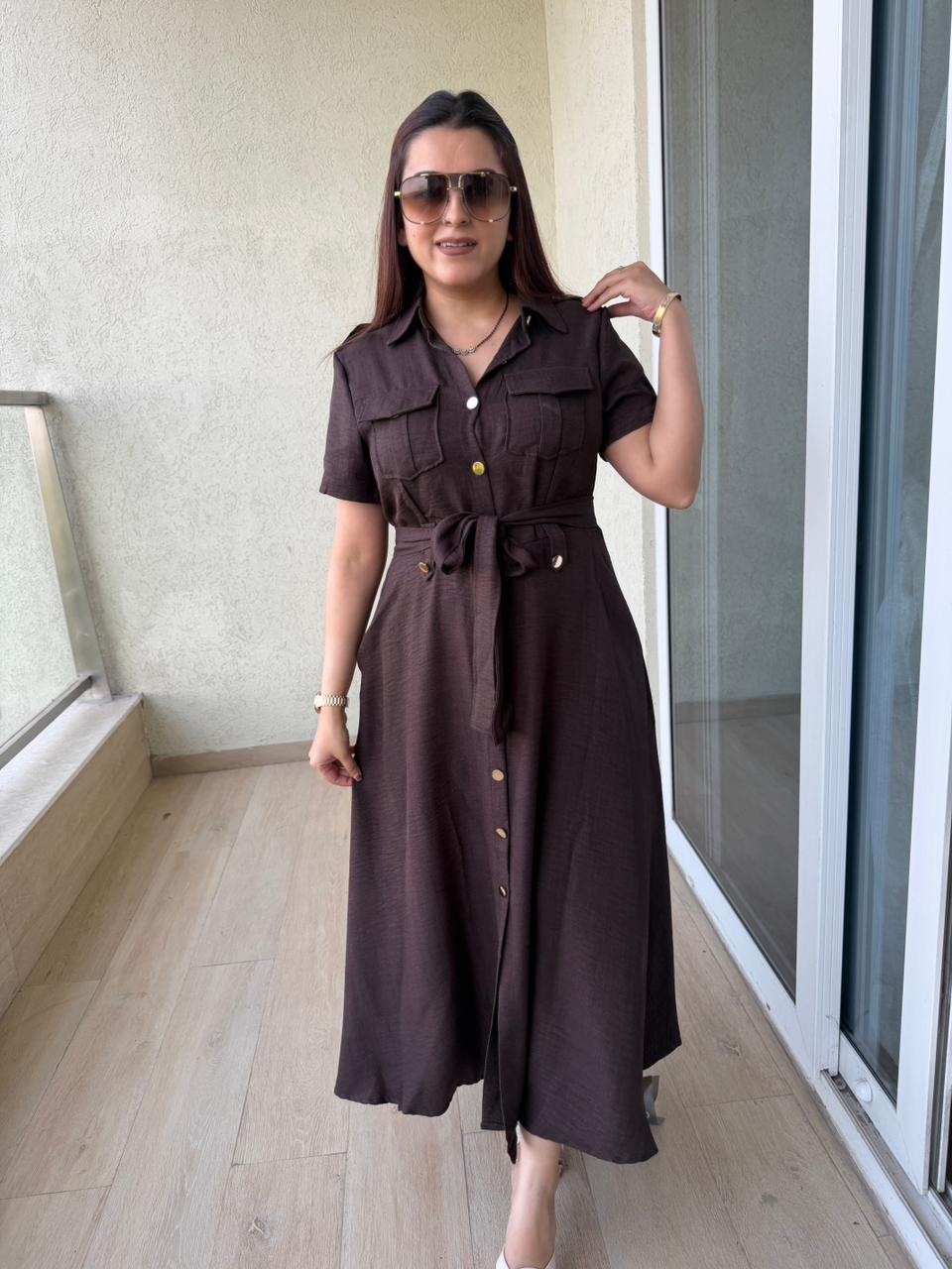 Luxe Utility Maxi Dress