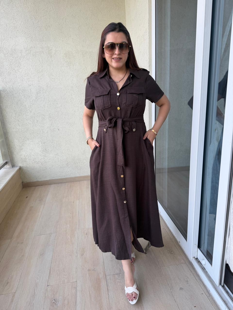 Luxe Utility Maxi Dress