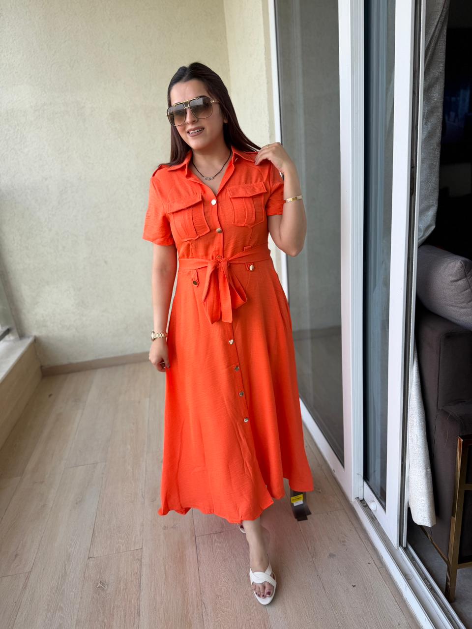 Luxe Utility Maxi Dress