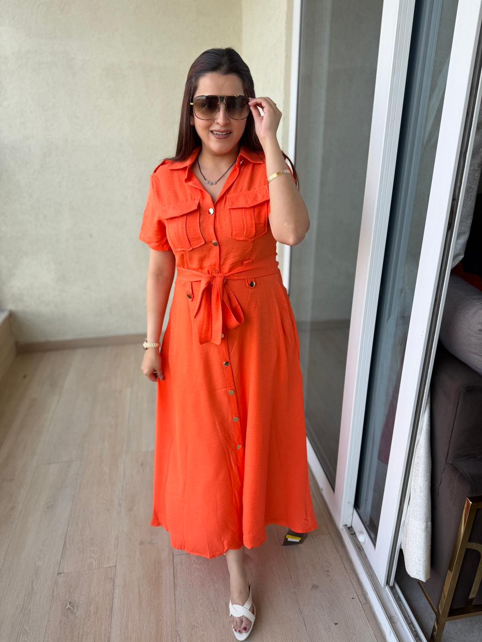 Luxe Utility Maxi Dress