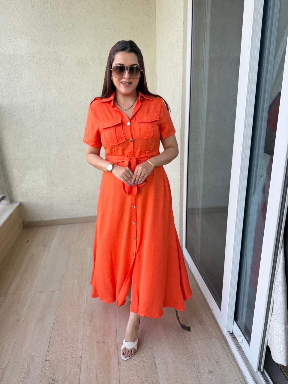 Luxe Utility Maxi Dress