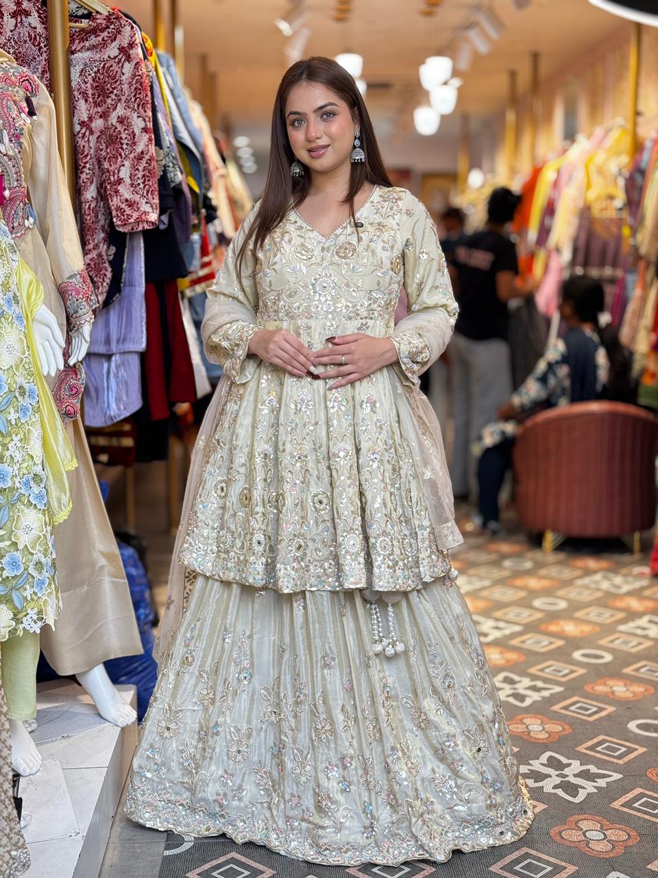 Blossom Embroidered Sharara Set