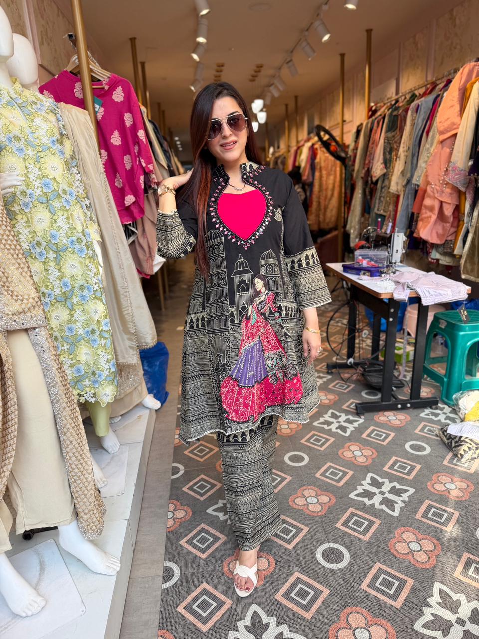 Noir Rani Artistic Co-Ord Set