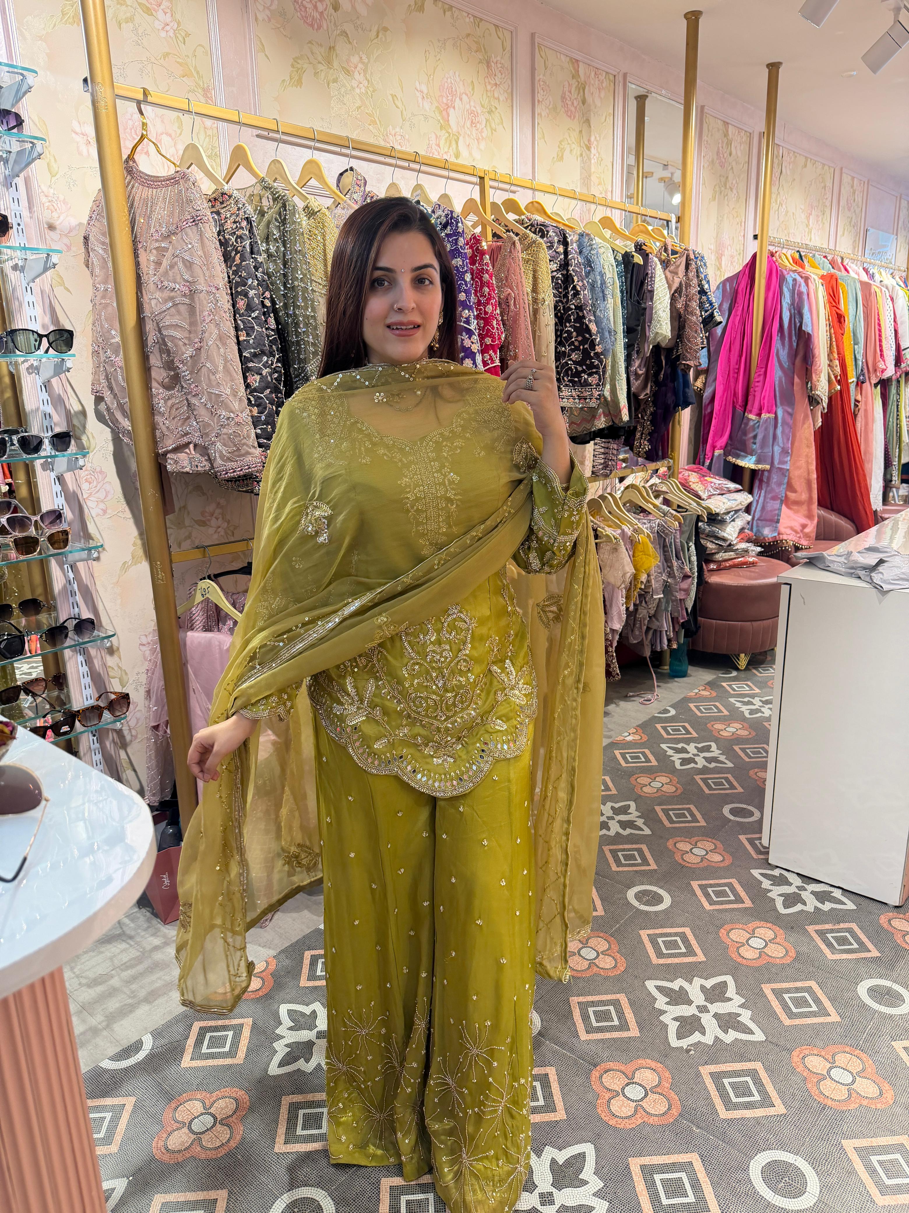 Heavily Embellished Sharara Set