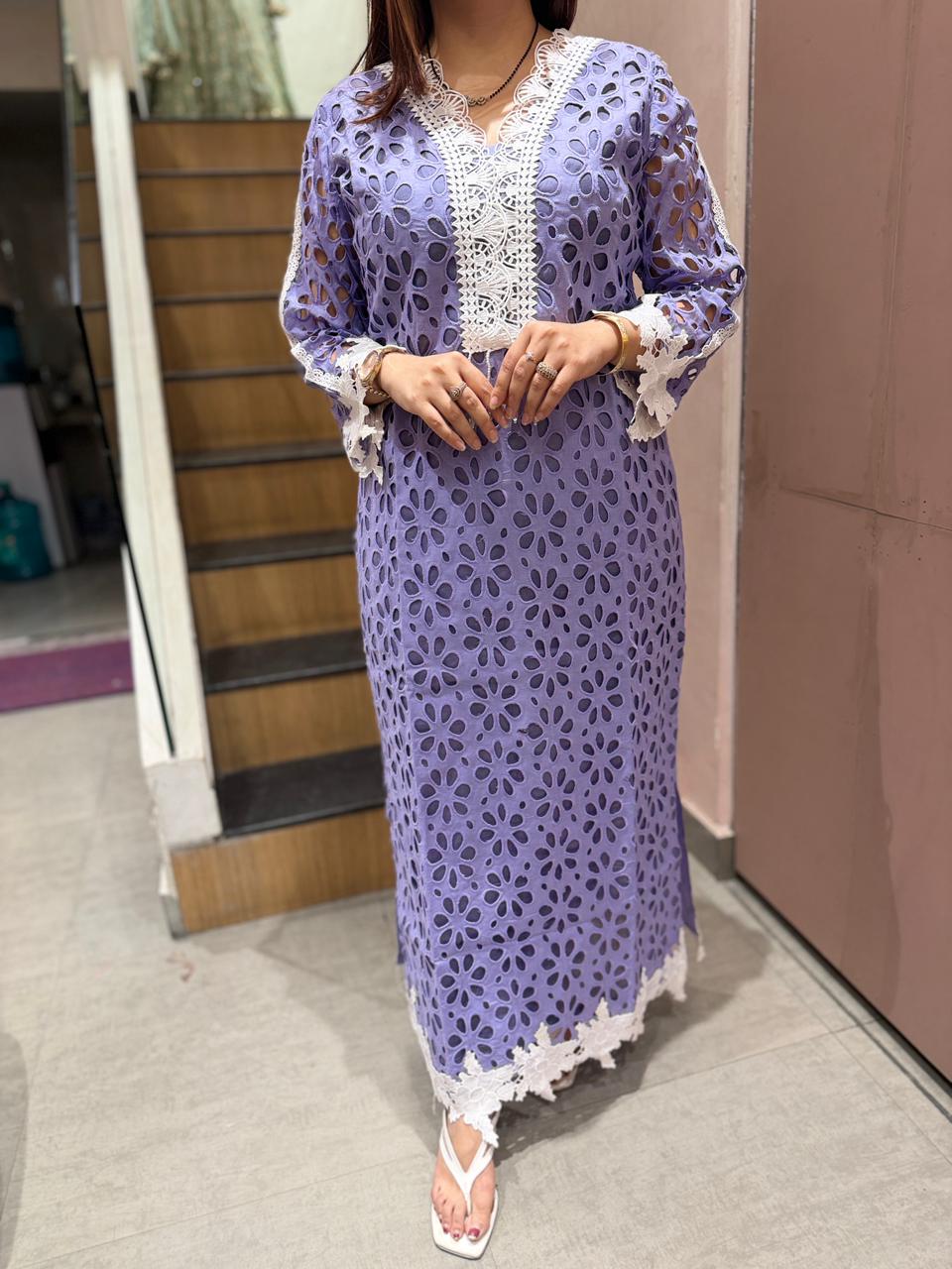 Luxe Cutwork Kurta Set