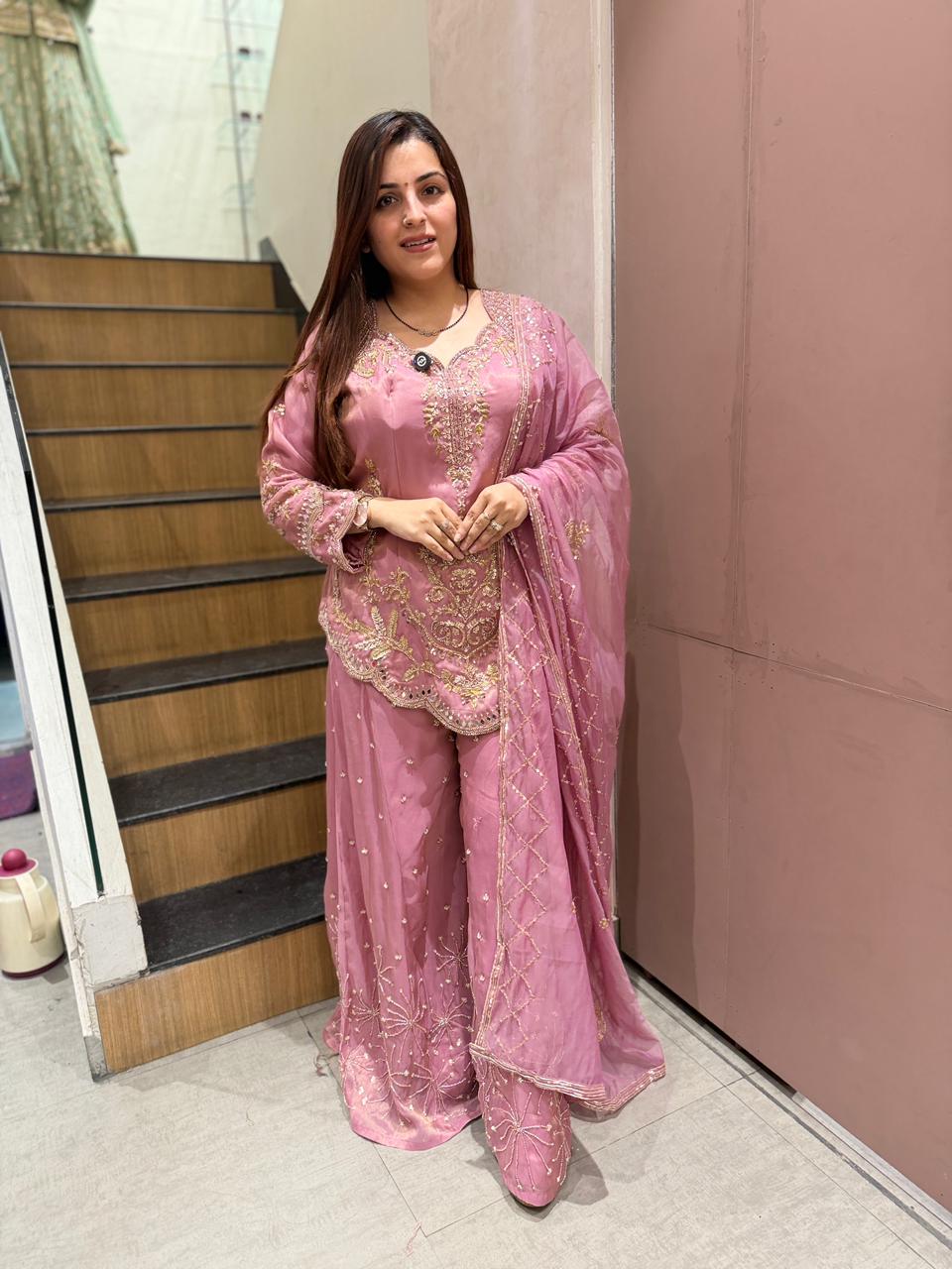 Heavily Embellished Sharara Set