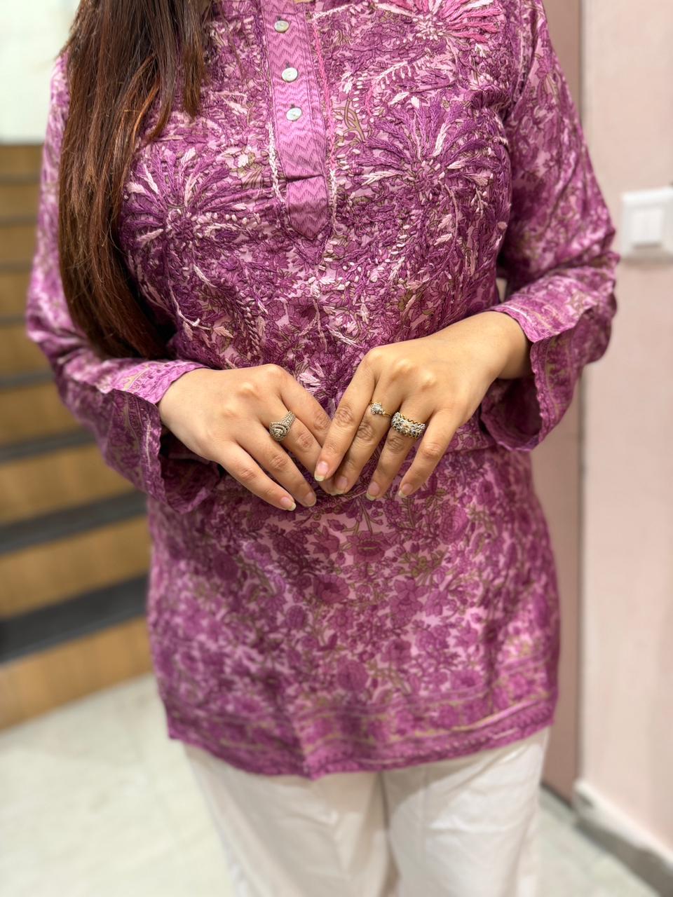 Lily Petal Kurti & Farshi Combo Set