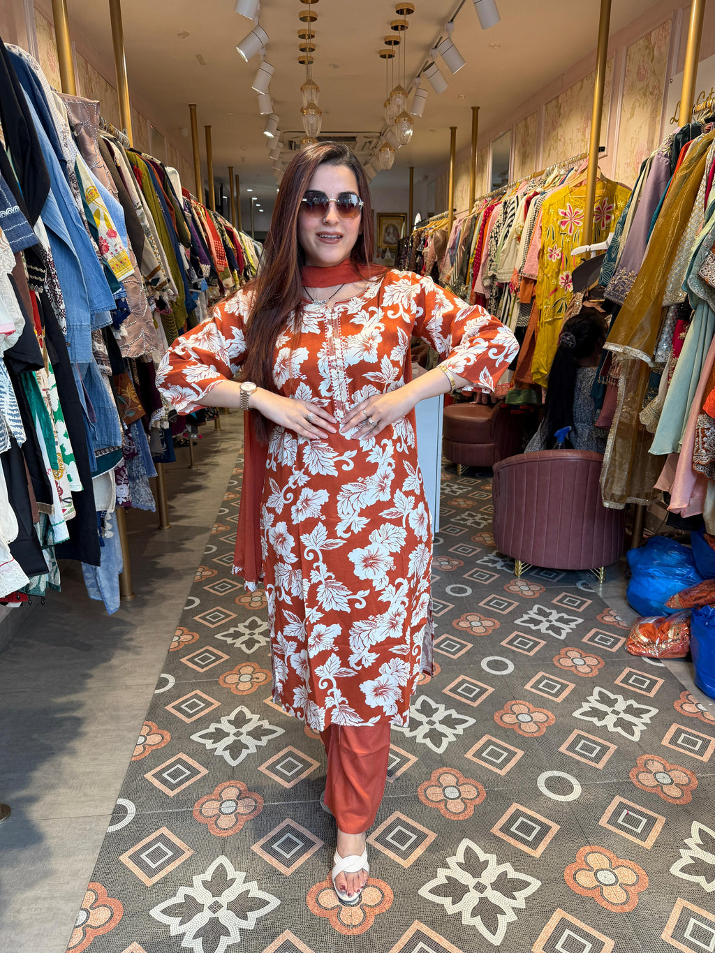 Nainy Bloom Printed Kurta Set