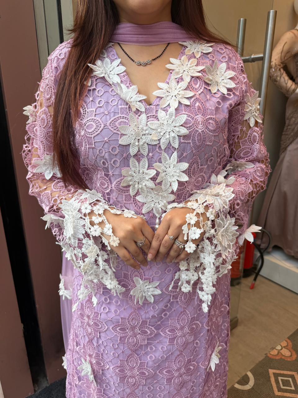 Leny Bloom Lace Luxe Suit Set