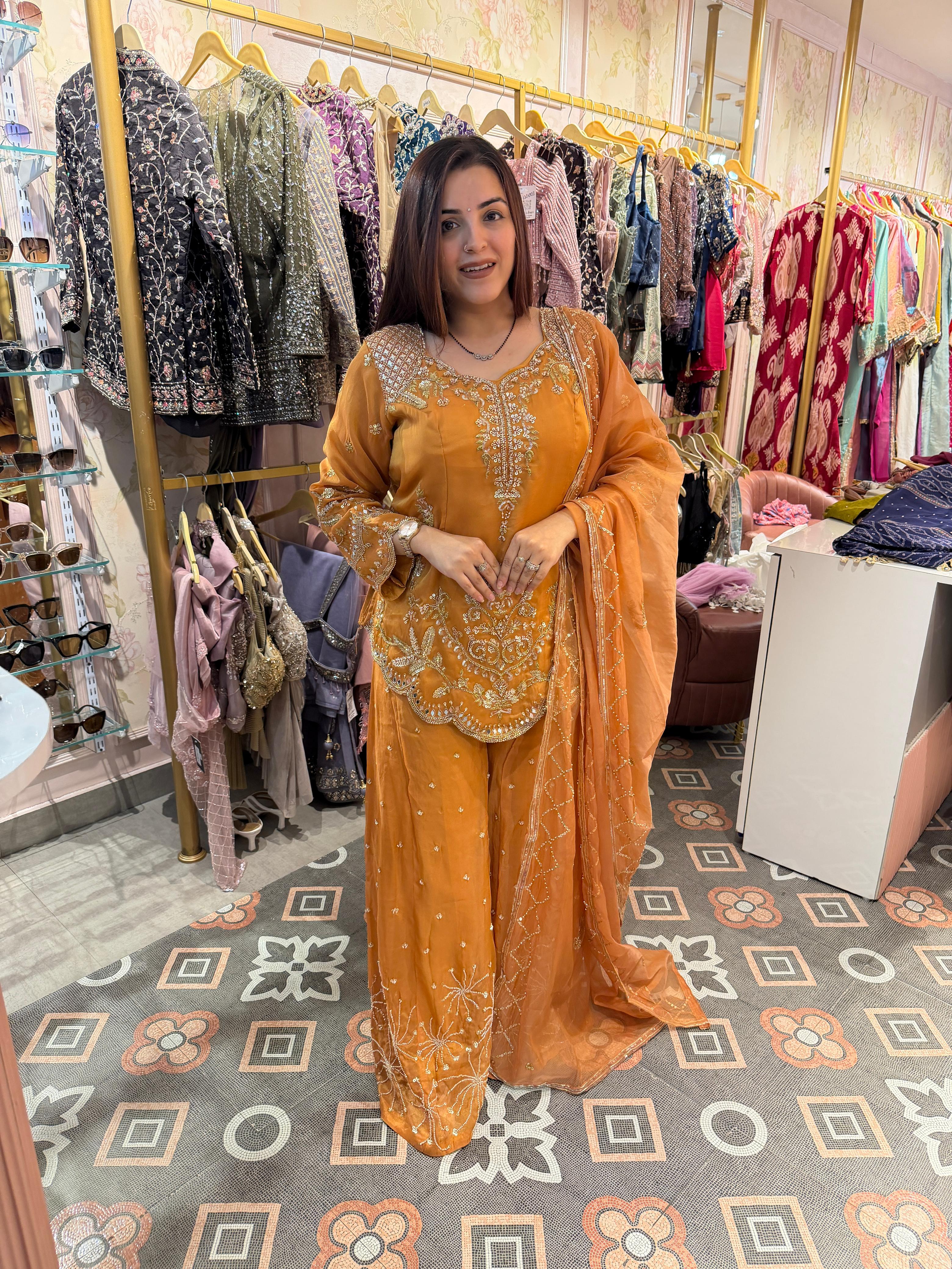 Heavily Embellished Sharara Set