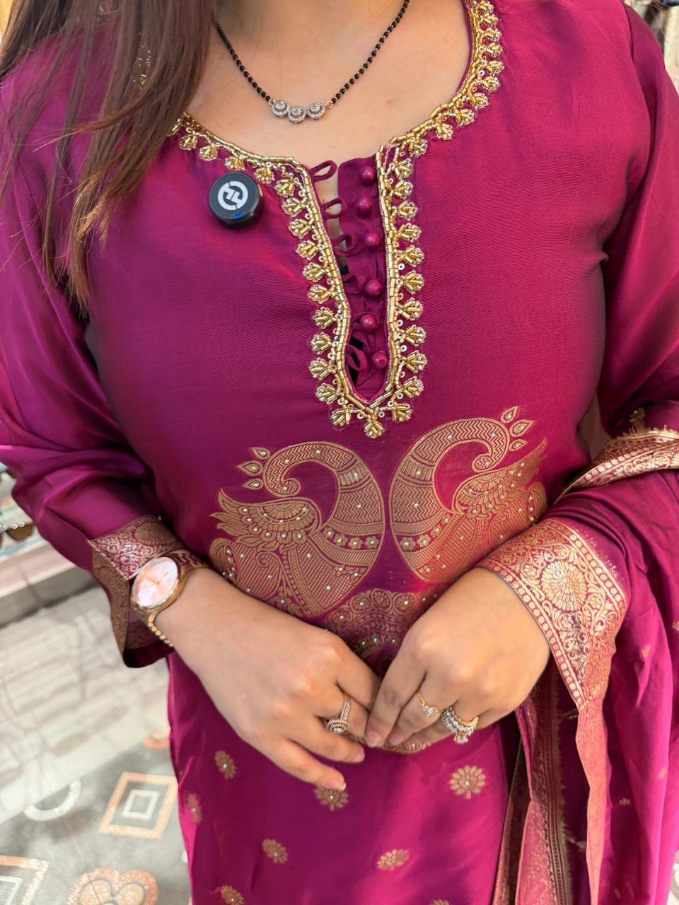 Royal  Peacock Suit Set