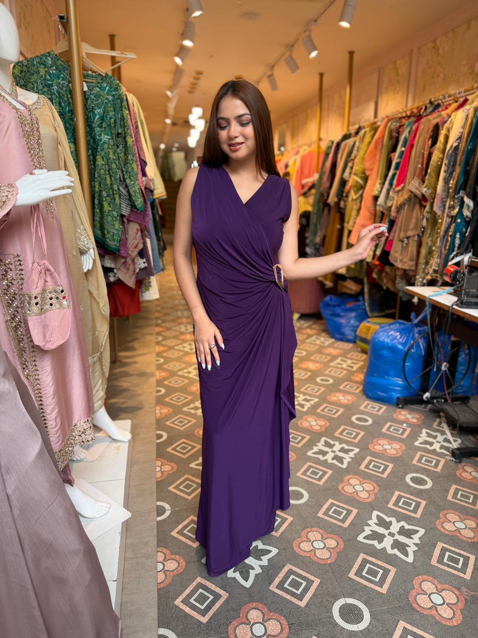 Royal Amethyst  Bodycon Dress