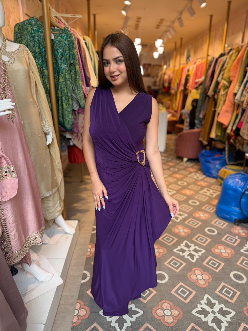 Royal Amethyst  Bodycon Dress
