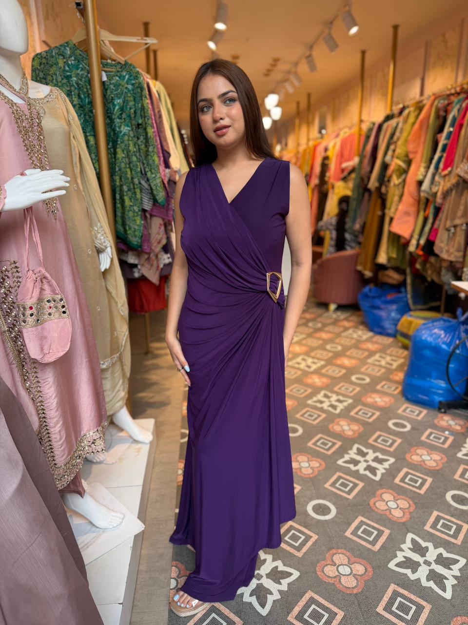 Royal Amethyst  Bodycon Dress
