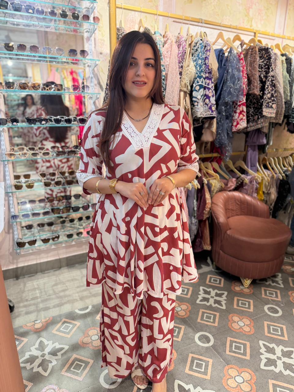 Ruby Wave Co-ord Set