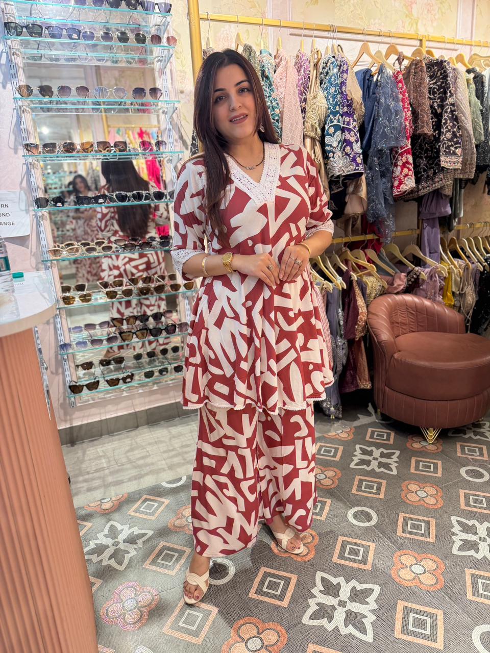 Ruby Wave Co-ord Set